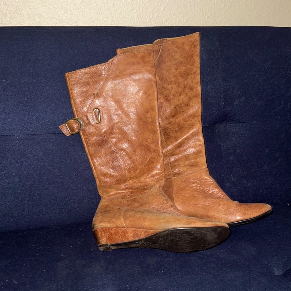 Steve Madden wedge knee high boots